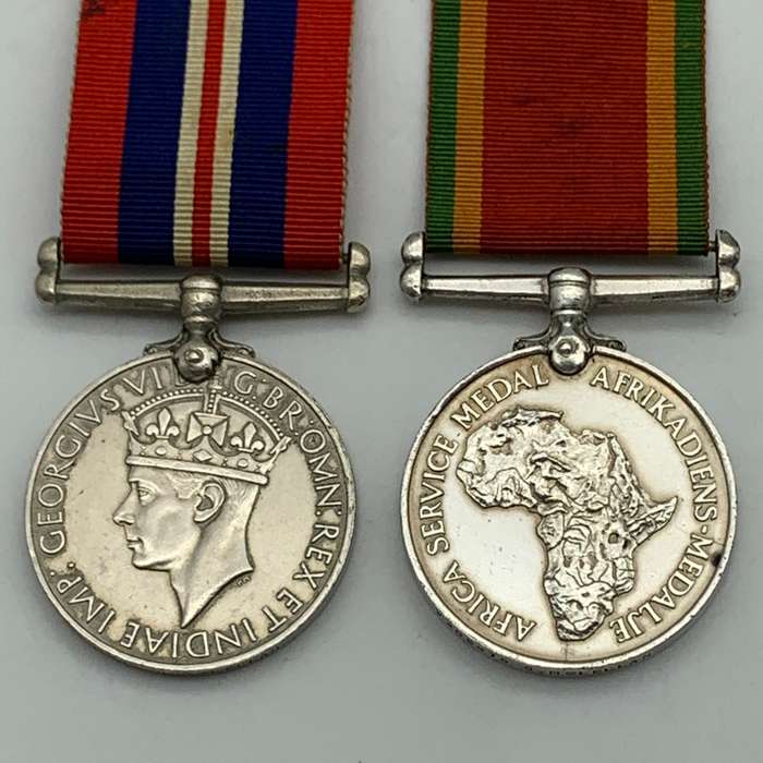 WW2 - S.A. Pair to 'Woman's Auxiliary Army Service' (S. McLellan)