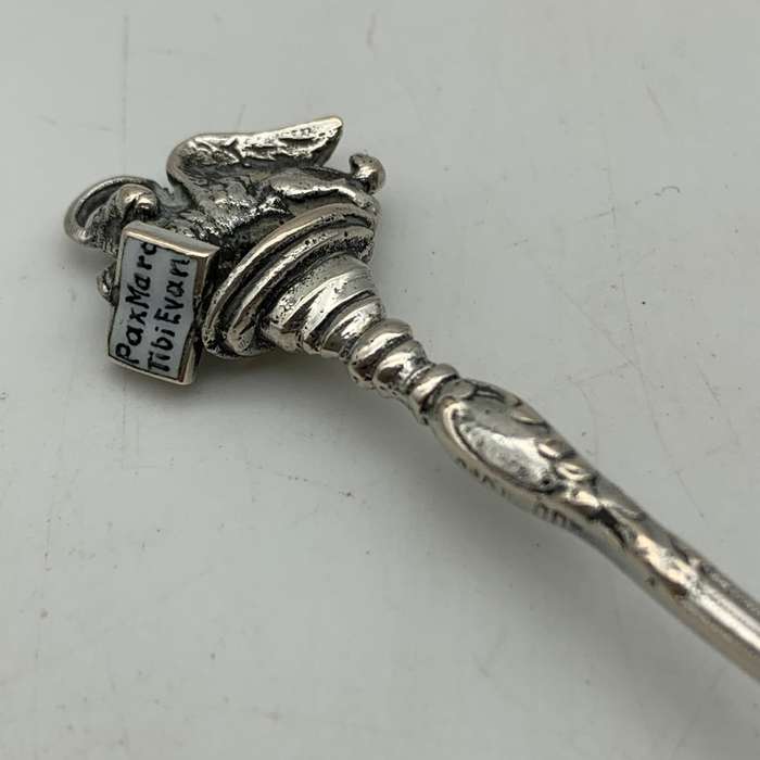 Silver & Enamel 'Piazza San Marco' Souvenir Spoon (Venice)