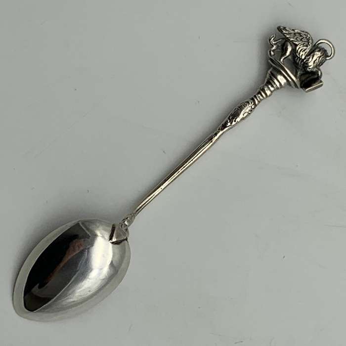 Silver & Enamel 'Piazza San Marco' Souvenir Spoon (Venice)