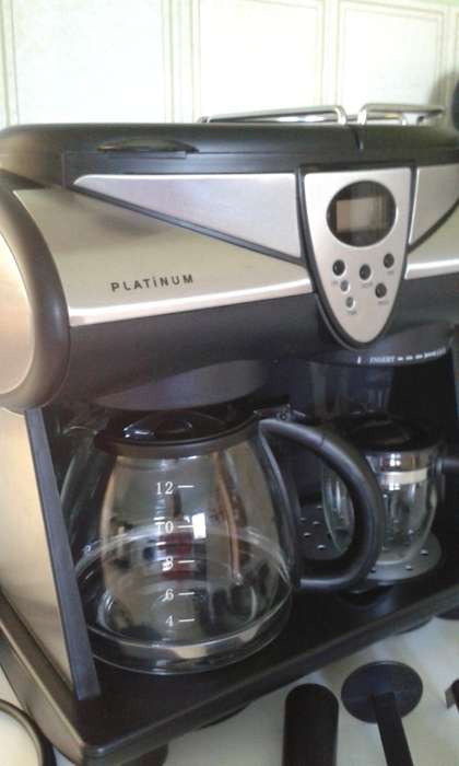 COFFEE,ESPRESSO&MILK STEAMER MACHINE 3IN1 COUNTERTOP CAFE - PLATINUM RANGE - MINT/NEW CONDITION!!