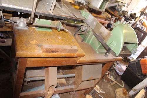 INCA.Table saw, Edge plainer & jointer, thicknesser planer & mortise table +extra parts +booklets