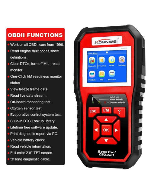Konwei KW850 OBD2 Diagnostic Scanner