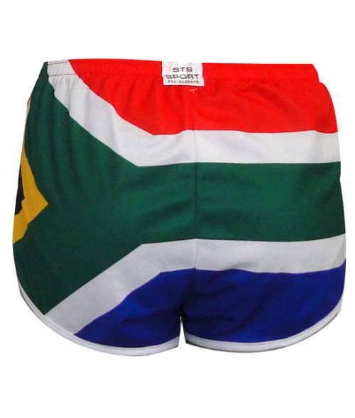 SA Flag round leg running shorts unisex - Large