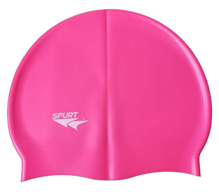 Swim Cap Spurt Plain - Neon Pink