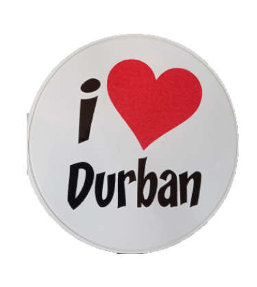 Licence Disc Sticker - I Love Durban