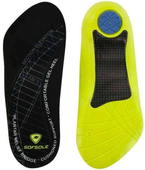 Sofsole Plantar Fascia Womens Orthotic Insole: Size 6-11