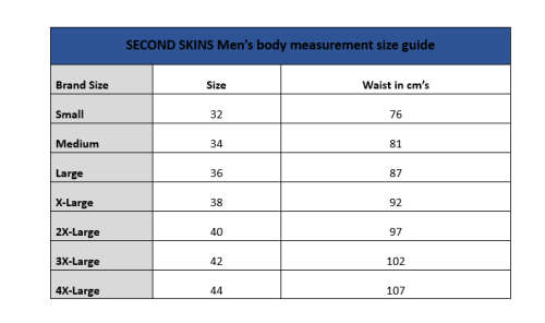 Running Shorts Mens High-Cut Second Skins: Black - Size 2X-Large