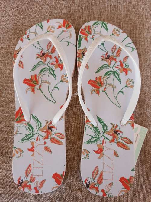 Lizzy sandals flip-flops ladies mattie size UK 8