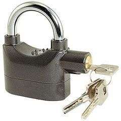 Alarm Lock. Siren will go off as soon as someone tampers with it.