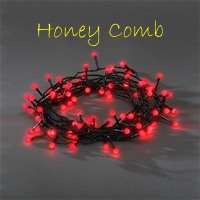 String fairy LED lights 10 meters. Red. 220/230v
