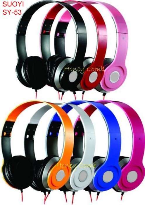 Headphone Audio-Profesional Stereo SY-53 Foldable Design.