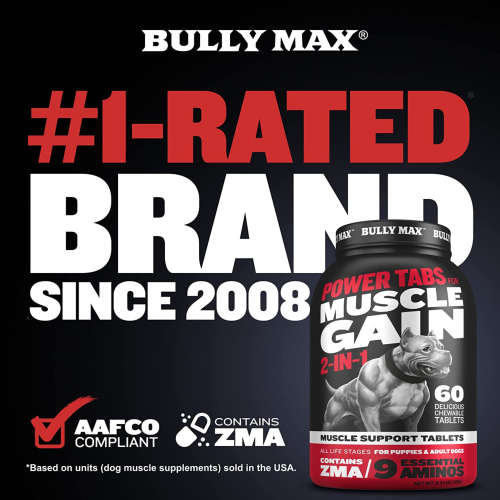 Bully Max Dog Muscle Building Supplement - 60 Tables