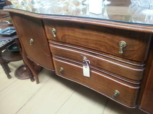 Imbuya Sideboard with Glass top