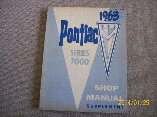 Pontiac1963 series7000 shop manual supplement
