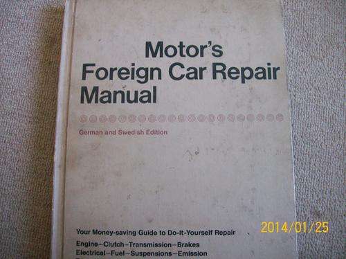 Repair foreign car manual cover German & Swedish BARGAIN