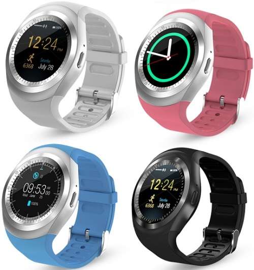 Y1 Smart GSM Phone Watch, Sim/SD Card - 2 Colors Available
