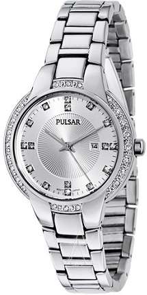 Pulsar Women's Silver Stainless Steel Quartz Watch - ELEGANT !!