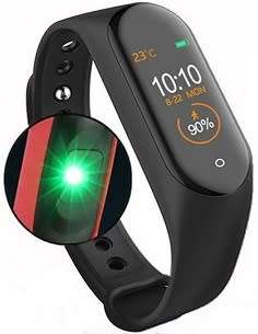 M4 Fitness Bracelet I Heart Rate, Blood Pressure, Blood Oxygen, Calories - 3 Colors