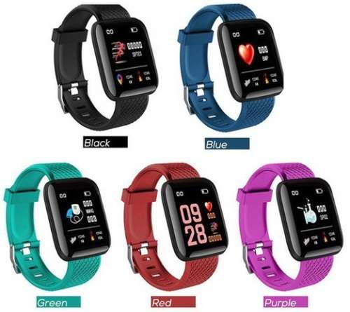 Professional Fitness Bracelet I Heart Rate, Blood Pressure, Blood Oxygen, Calories - 5 Colors