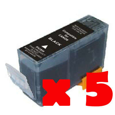 5 Pack of Canon PGi-5 Compatible Black Cartridges (IP4500 etc)