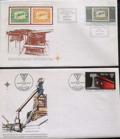 ## FDC with stamps from RSA  ##