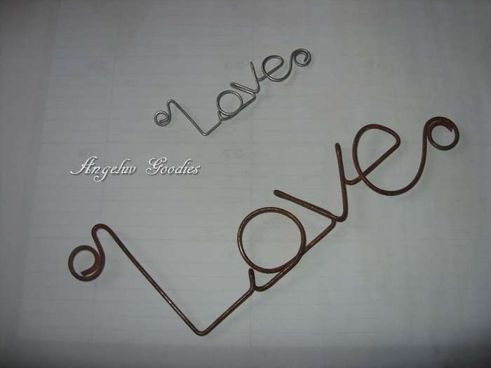 Wedding Decorations - LOVE wire art words - large - ANY WORD AVAILABLE