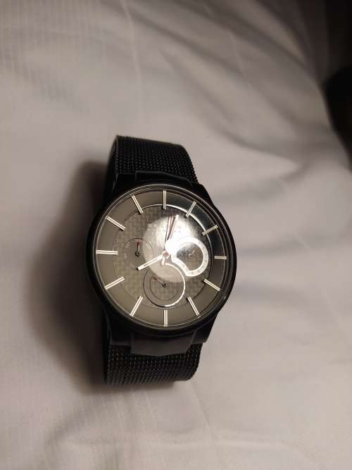 Skagen Titanium and Carbon Fibre Day-Date