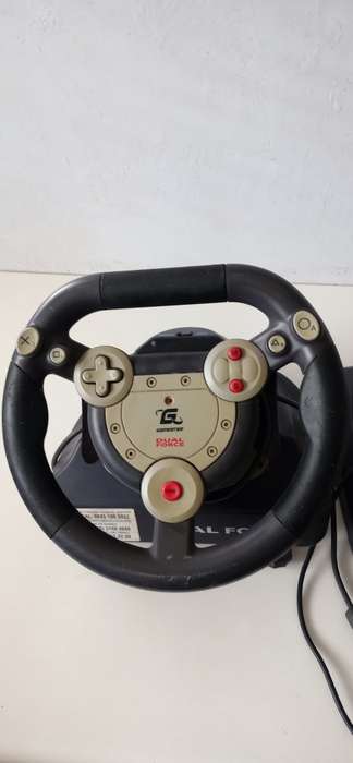 Gamester Dual Force Racing Steering wheel and pedals for PS2 (read description)