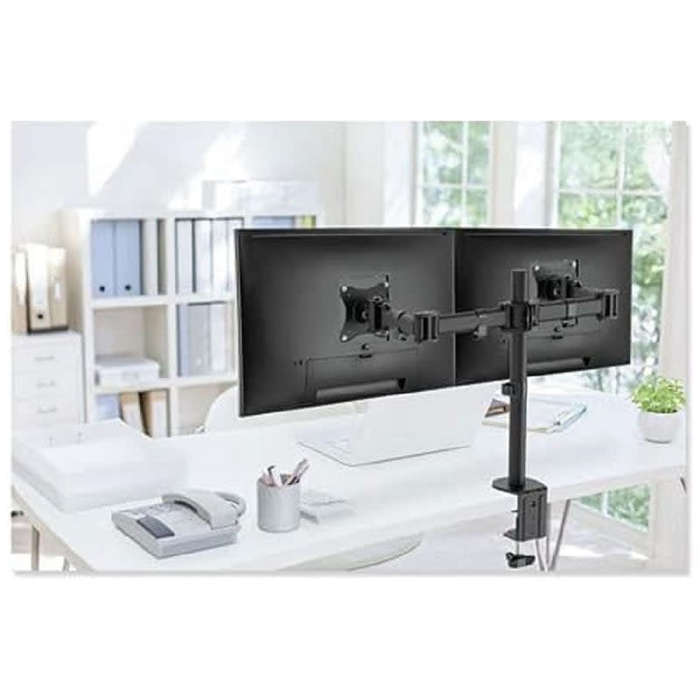 Dual Arm Desktop Monitor Clamp Stand