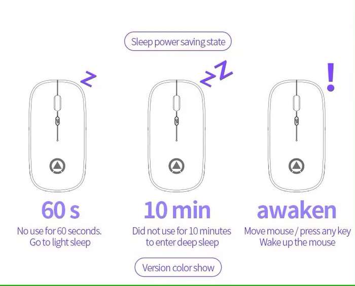 Ultra-thin Rechargeable LED Colourful Wireless Mouse