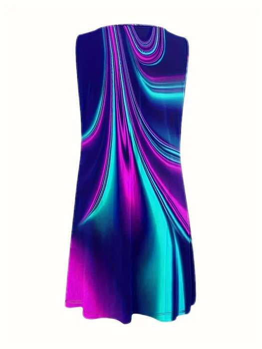 Graphic Print Tank Dress