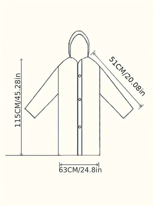 Waterproof & Windproof Adult Raincoat - Grey