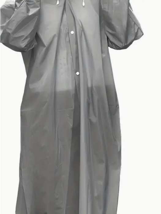 Waterproof & Windproof Adult Raincoat - Grey
