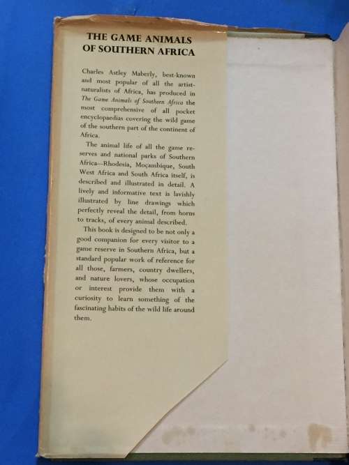 The Game Animals of Southern Africa C.T. Astley Mabery | First Edition 1963