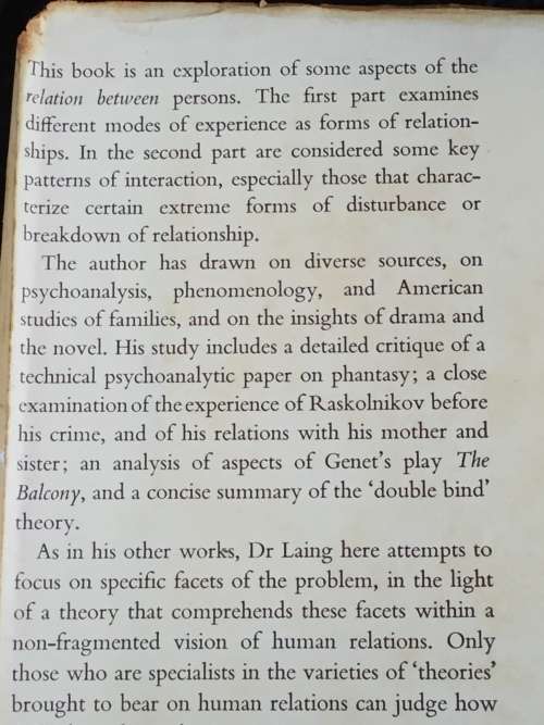 Self and Others by R.D. Laing | Second Revised Edition