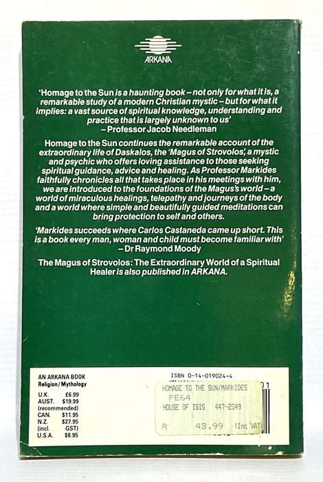Homage to the Sun: The Wisdom of the Magus of Strovolos  - Kyriacos C. Markides