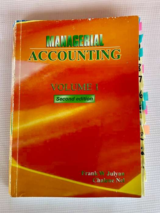 Managerial Accounting Vol 1 by Frank William Julyan | Second Edition