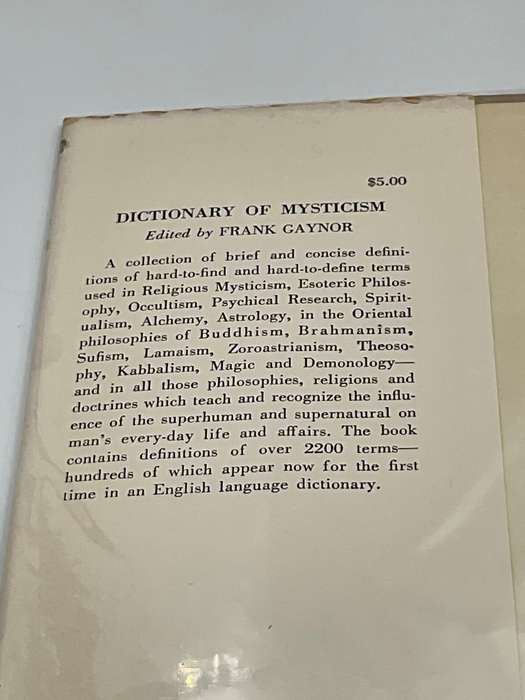 Dictionary of Mysticism by Frank Gaynor