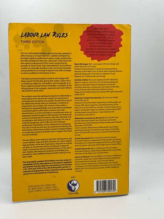 LABOUR LAW RULES 3rd Edition