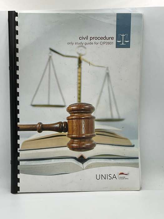 Civil Procedure Only Study Guide CIP2601 UNISA