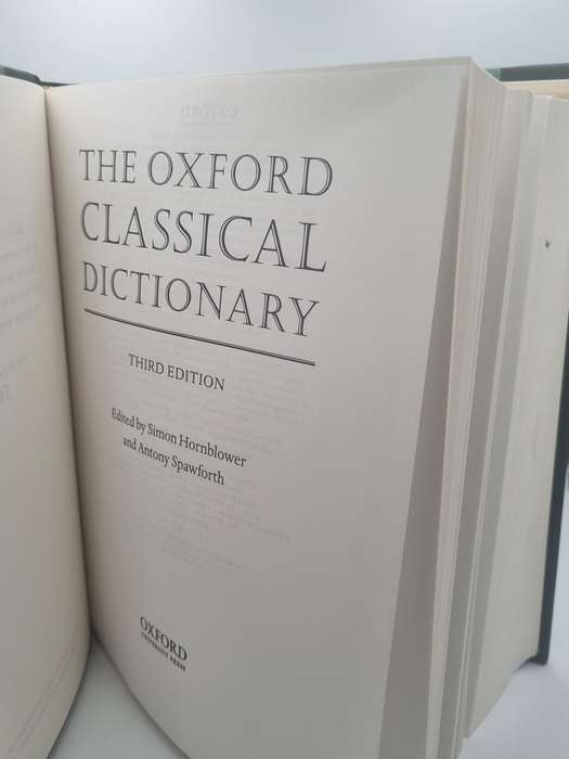 The Oxford Classical Dictionary Limited Edition in Half Green Morocco in Slip Case  | Folio Society