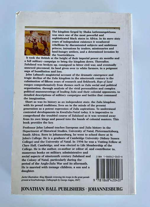Rope of Sand ~ The Rise and Fall of the Zulu Kingdom by John Laband