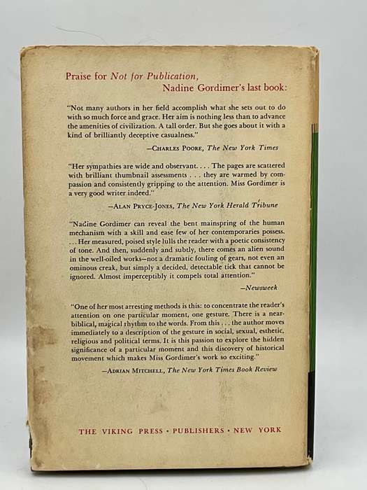 The Late Bourgeois World - Nadine Gordimer