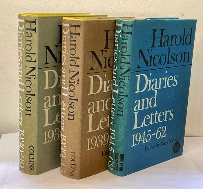 Harold Nicolson Diaries and Letters 1930-39, 1939-45 and 1945-62. Three volumes