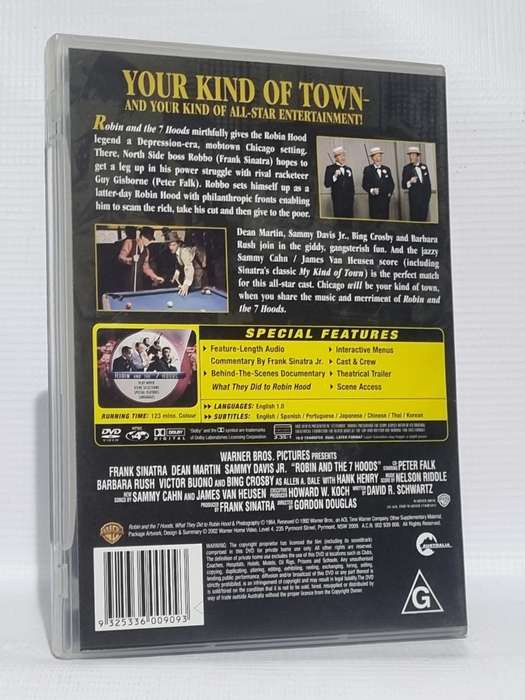 Robin and the 7 Hoods DVD - Frank Sinatra, Dean Martin, Sammy Davis Jnr & Bing Crosby