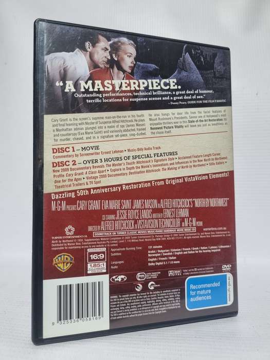 Alfred Hitchcocks North by Northwest with Cary Grant 2-DVD Set 50th Anniversary Edition