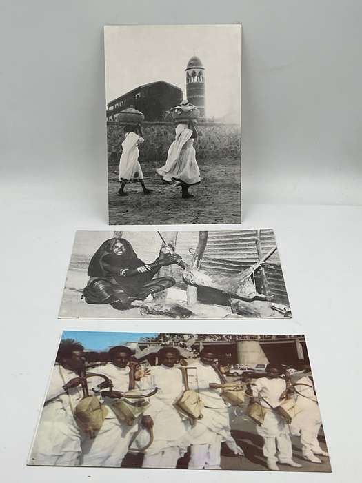 3 1992 Eritrea Postcards - 2 of Tigre Mothers & 1 of Damara Feast with National Musical Instruments