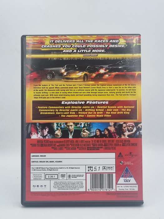 The Fast and the Furious Tokyo Drift DVD
