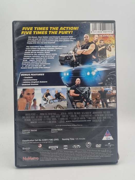 Fast & Furious 5 DVD - Vin Diesel