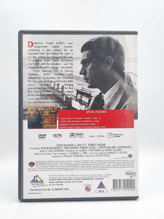 Bullitt DVD - Steve McQueen